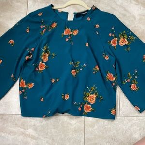 Blue with light pink flowers, brand codemode